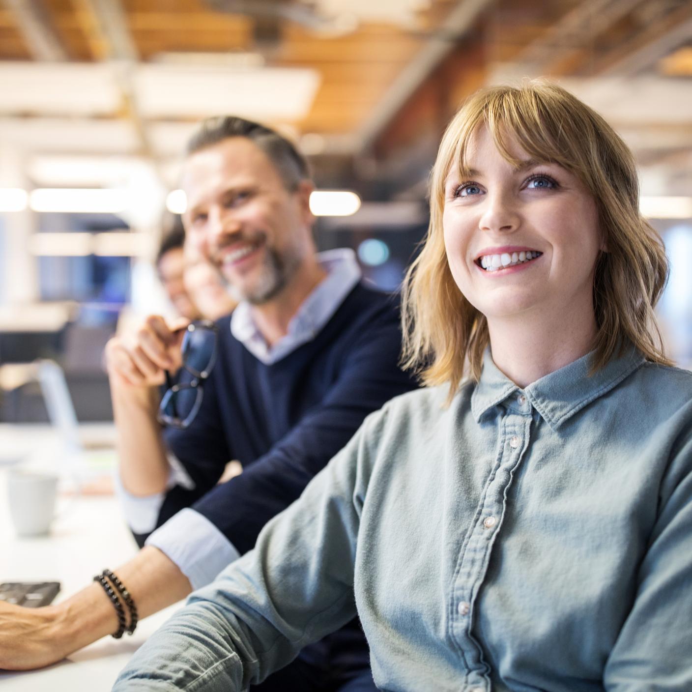 Hommes d'affaires en formation