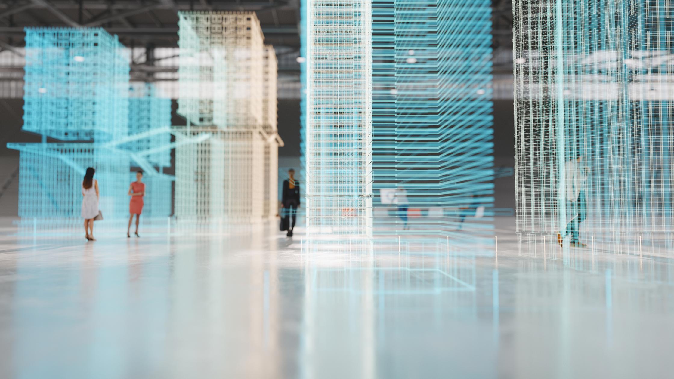 Simulation neuer Stadtgebäude mit Augmented-Reality-Software